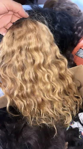 Rabo de cavalo 100% humano loiro