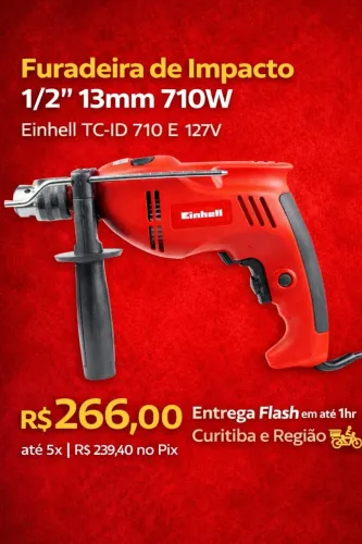 Furadeira de Impacto 1/2'' 13mm 710W Einhell TC-ID 710 E