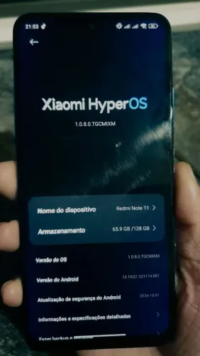 Redmi Note 11| Armazenamento 128 GB, 8 de RAM 