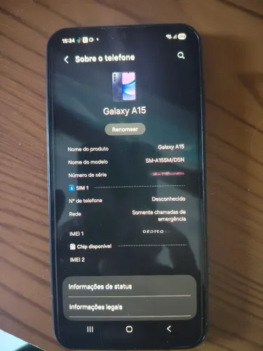 SAMSUNG A15 DUAL CHIP DESBLOQUEADO PRA QUALQUER OPERADORA 128GB MUITO BEM CUIDADO! CAPA