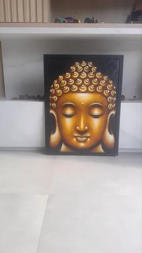 Quadro com tela original de Bali (Buddha)