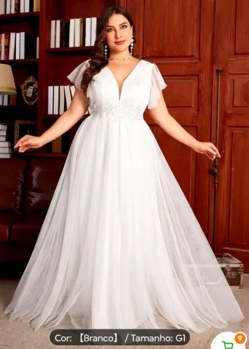 Vestido de noiva completo