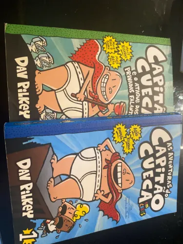 Livros Capitão cueca 1 e 2