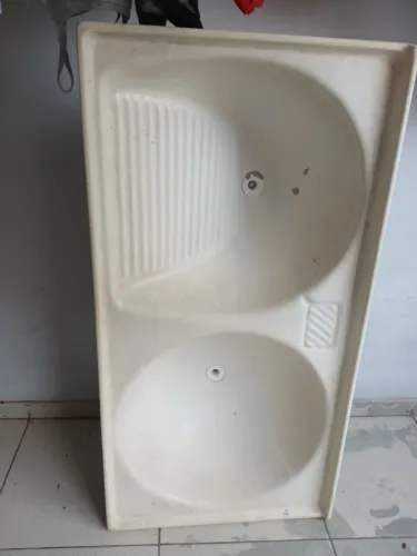 Pia de roupa 2 cuba