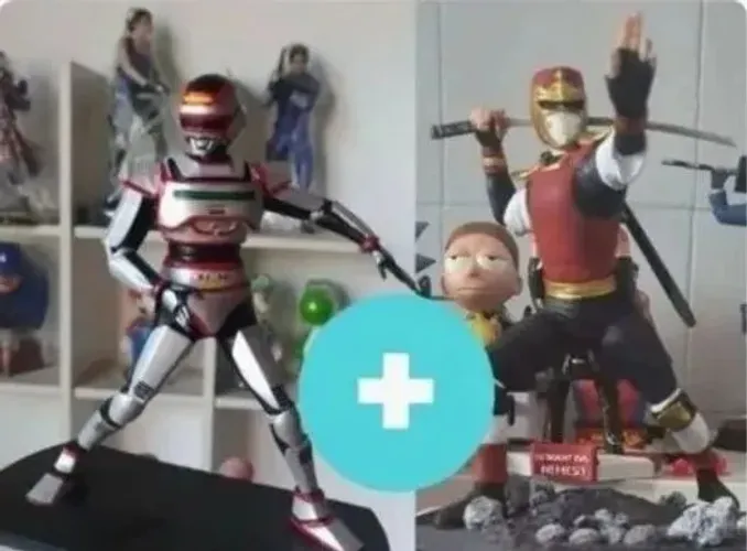 kit jiraya e jaspion tokusatsu colecionaveis 2 peças
