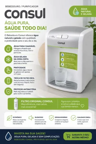 Purificador de água Consul Bivolt