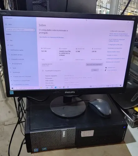 Computador COMPLETO DELL, CORE I5, MEMORIA DE 16G SSD 240G WI-FI 