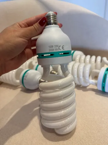Lâmpadas Fluorescentes Espirais 150W - Luz Branca 5500K | 220V