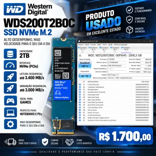 SSD WD 2TB NVME