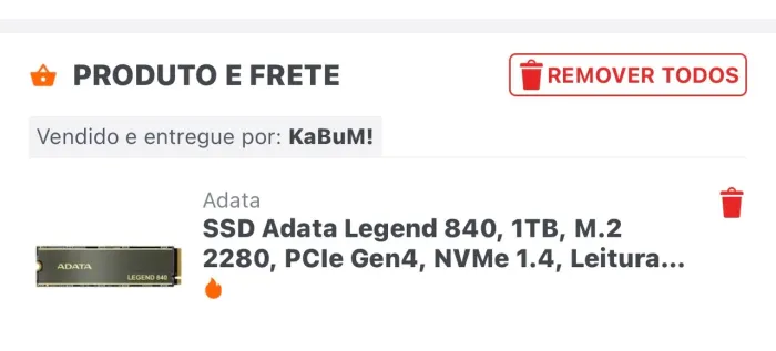 SSD ADATA LEGEND 840 NVME