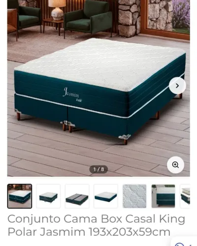 Cama king, 4 meses de uso