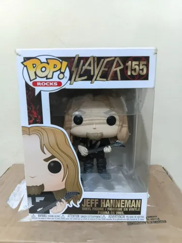 Funko pop rocks #155 guitarrista jeff hanneman da banda slayer