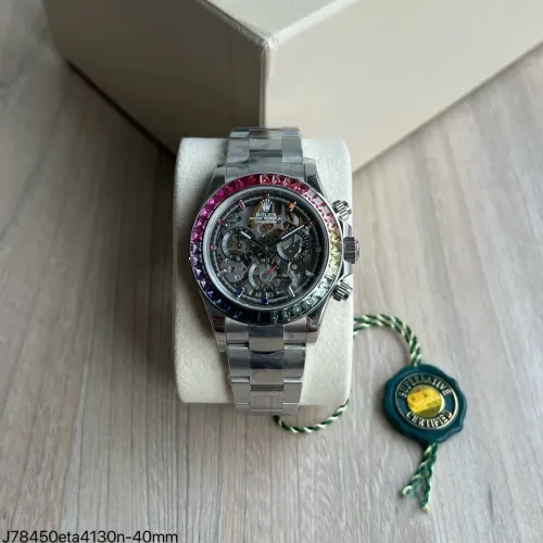 Relógio Daytona rainbow esqueleto Artisan geneve
