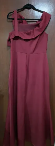 Vestido de Festa Longo Marsala - Tamanho 44
