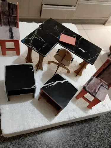 Escritório completo para boneca barbie