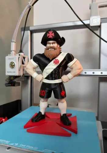 Mascote Almirante do Vasco 3D - Mais de 25 cm