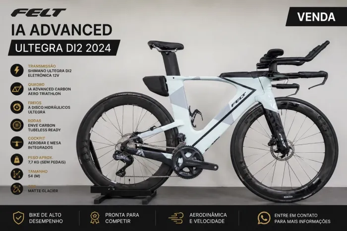Bicicleta Felt IA Advanced Ultegra Di2 Tamanho 54