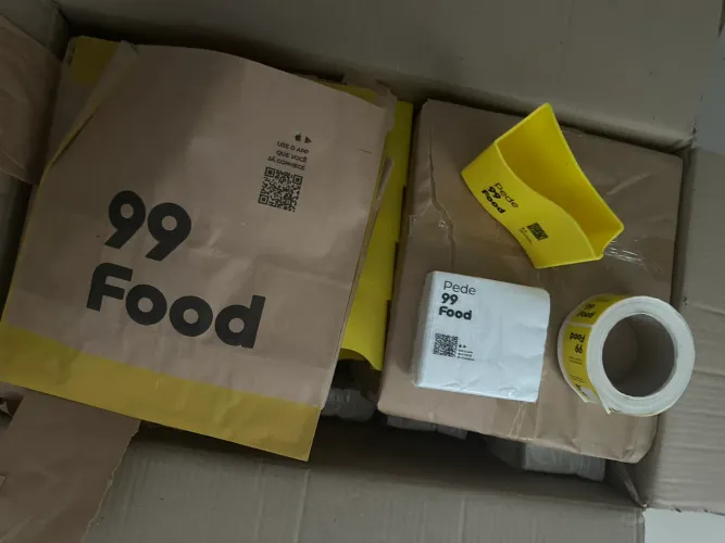 Doa-se embalagens para delivery 