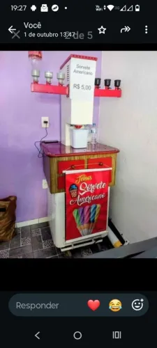 Máquina de sorvete americano