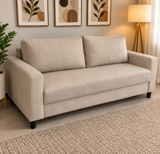 Sofa Elegante 1,94cm Linho (NOVO A PRONTA ENTREGA)