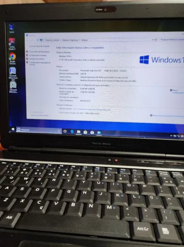 Notebook 14" Positivo Mobile Intel Dual-Core T4400 2,2GHz Ram 4Gb com Win 10 e Office 7