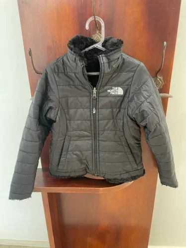 Jaqueta infantil reversível The North Face original Mossbud Swirl preta