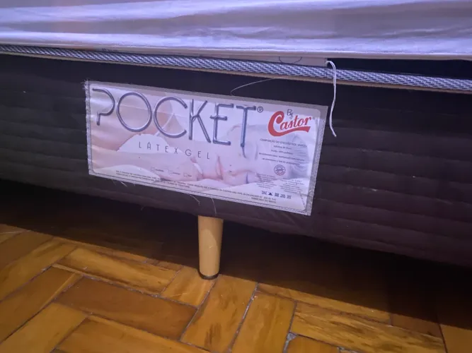 Cama box solteiro castor