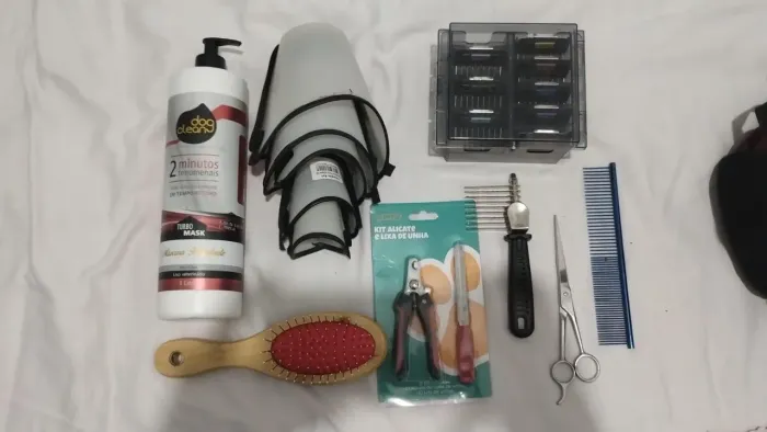 Material para banho e tosa