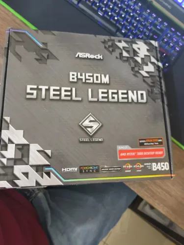 Placa Mãe B450m Steel Legend - AMD Socket AM4