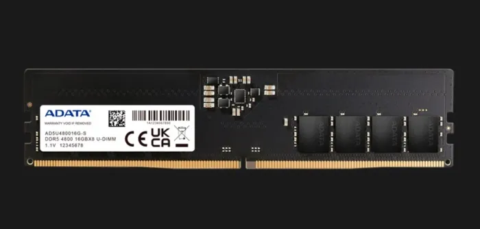 Memória RAM DDR5 4800MHz ADATA - NOVO (LACRADO)