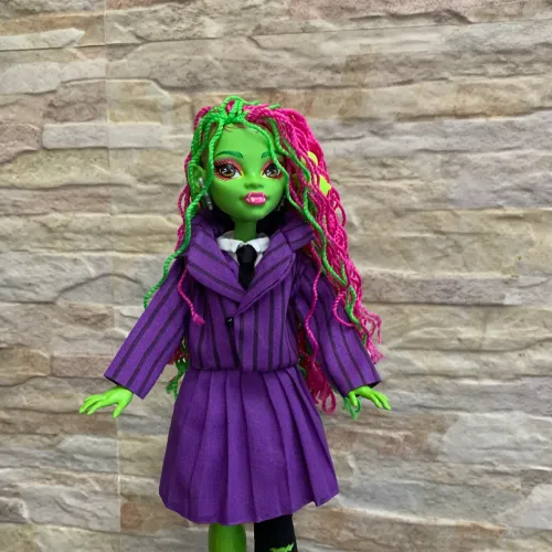 Roupinha Uniforme Escola Wandinha 