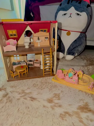 casa sylvanian families + trenzinho