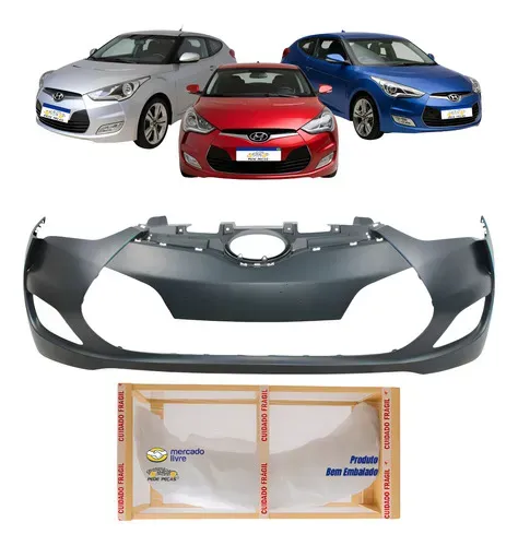 Parachoque Veloster 2011 2012 2013 Novo Preto Liso Preto