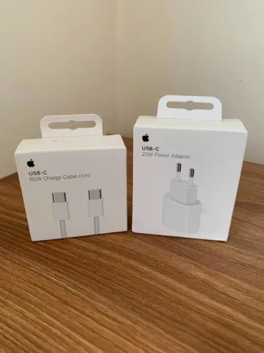 Kit Carregador para iPhone 17, 16, 15 Pro Max, Plus, Mini e Air