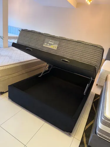 Cama de Casal BAÚ COM COLCHÃO NOVO - Entrego!