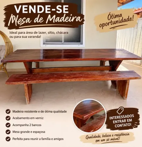 Mesa de madeira 