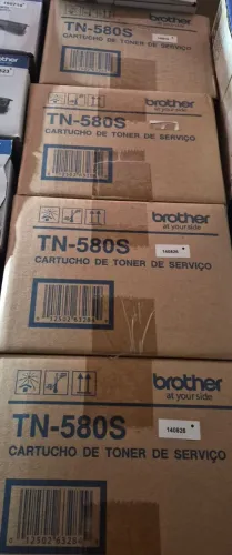 Lote com 8 Toner Brother Tn580S Original Novo Caixa Boa e Caixa Avariada