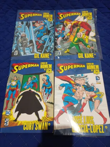 Lendas do Homem de Aço. Quatro volumes.
