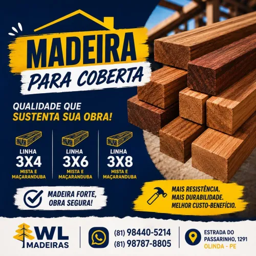 Linha 3x4 3x6 3x2 mista e maçaranduba até 8 metros !