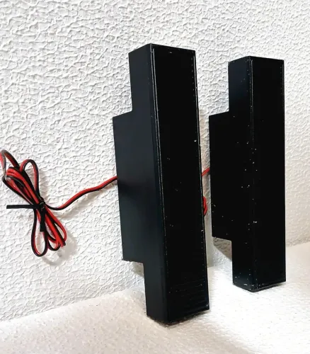 Par de Caixas/Minifalantes Retangulares de Som Interno (TV/Home Theater/Caixas Régua)