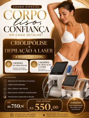 Depilação a Laser + Criolipolise 