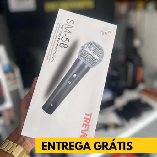 Microfone M58 Semi profissional Com fio de 5 metros