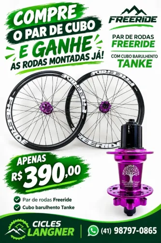 Compre o cubo e ganha a roda montada