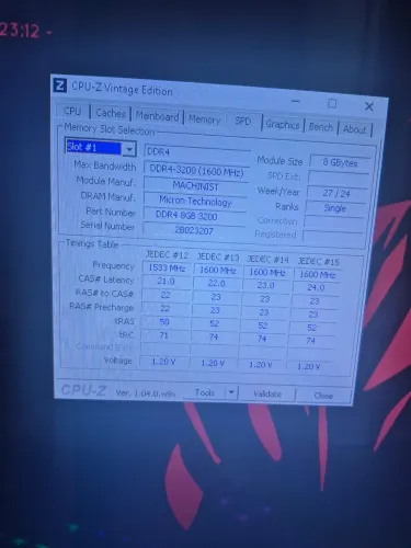 Vendo memória ram ddr4 3200 Machinist