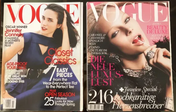 2 Revistas Vogue Internacionais - USA e Alemanha