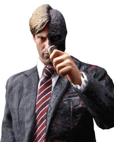 Duas caras Two Face Batman hot Toys 1/6 1.0