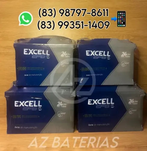Bateria EFB Start-Stop 75 amperes 2 anos de garantia