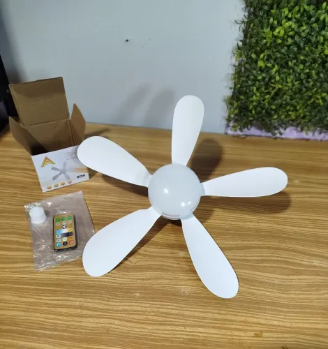 Ventilador/Lâmpada de Teto Aa 80w com controle remoto