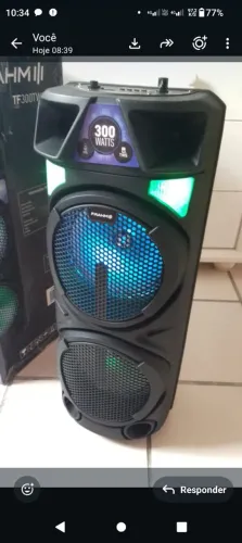 Caixa de Som 300w, torre