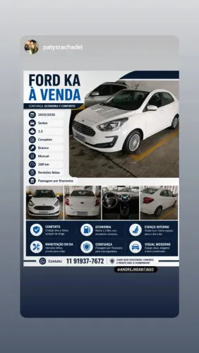 Ford KA 1.5 Sedan SE 12V Flex 4P Mec. 2020